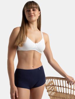 Jockey - 1722 Wirefree Non Padded Cotton Elastane Everyday Bra - White