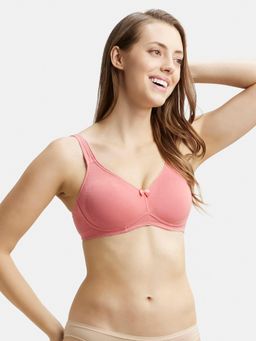 Jockey - 1250 Wirefree Non Padded Cotton Elastane Everyday Bra - Rose Wine
