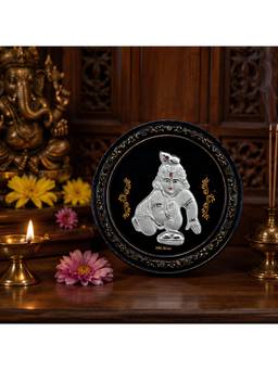 SAMIKA - Divya Bal Krishna 999 Silver Premium Oval Frame