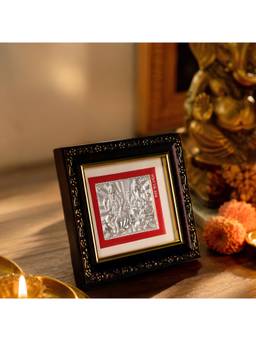 SAMIKA - 999 Silver Shubh Labh Lakshmi Ganesha Premium Frame