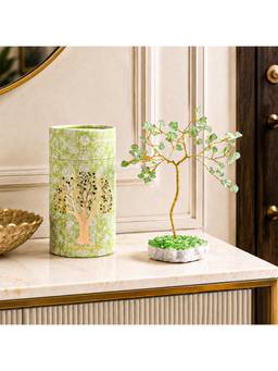 Voncasa - Green Bonsai Style Crystal Tree Decorative Showpiece