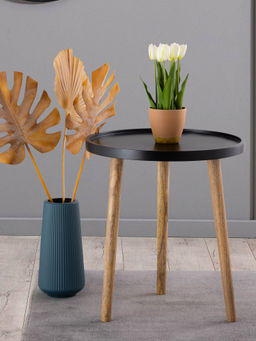 Metalsmith - Elegant Black Wooden Side Table (small)
