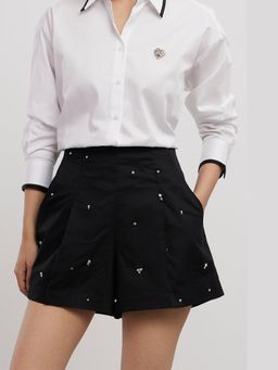 Pallavi Swadi - Black Swarovski Shorts
