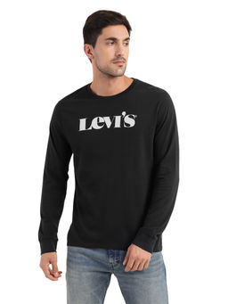 Levi's - Men Crew Neck Black T-Shirt (S)