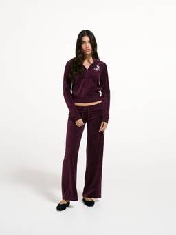 Juicy Couture - Wine Women's Script Og Strai Track Pant