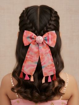 Choko - Sequin Center Ombre Bow Hairclip for Girls - Multi-Color