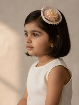 Choko - Orange Golden Glow Birthday Hair Clip for Baby Girls