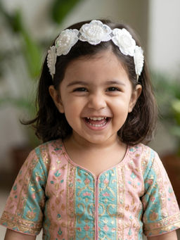 Choko - Infants & Toddlers Sequin Petal Bloom Wide Stretch Hair Band