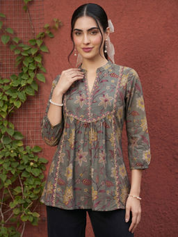 Mamicha - Zoya Grey Top