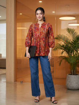 Mamicha - Aavya Brown Top