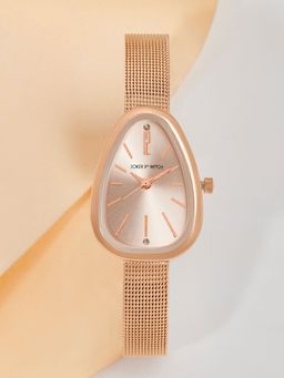 Joker and Witch - Joker & Witch Maris Rosegold Watch with Brown Dial and Mesh Strap-AMWW1008 (M)