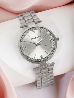 Joker and Witch - Joker & Witch Madonna Silver Watch with Metallic Strap-AMWW976 (M)