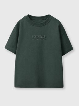 Napchief - Boys Sage Green Staple Typography Classic T-shirt
