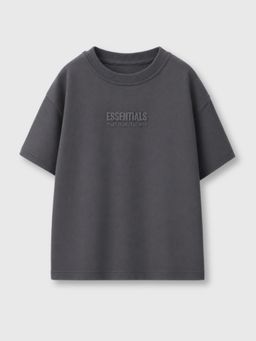 Napchief - Boys Grey Pebble Staple Typography Classic T-shirt