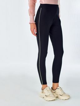 Cover Story - Black Side Embellished Legging