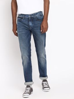 Lee - Men Travis Brushed Mid Stone Tapered Fit Jeans