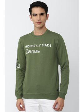 Peter England Sweatshirts : Buy Peter England Men Green Print Crew Neck  Sweatshirt Online | Nykaa Fashion