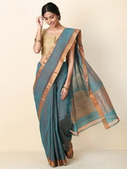Fabindia - Cotton Mangalgiri Woven Sari