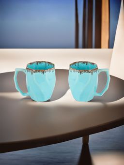 The Better Home - Ceramic Designer Coffee Mug Blue Pack of 2