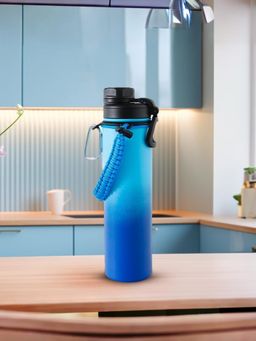 The Better Home - SS Vacuum Bottle with Rope -Blue-Aqua