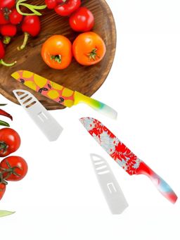 The Better Home - Pack of 2 Tbh Knife Yellow Red