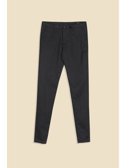 Allen Solly - Boys Black Slim Fit Solid Trousers
