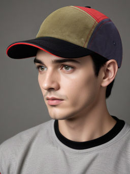 CHOKORE - Men Multi-Color Colorblock Retro Baseball Cap