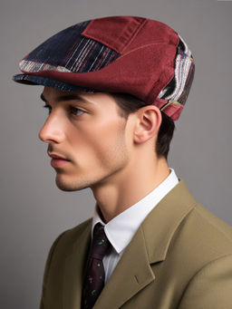 CHOKORE - Men Red Modern Spliced Ivy Cap