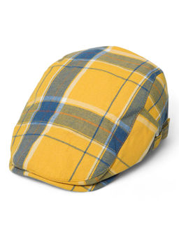 CHOKORE - Men Yellow Seasonal Classic Checked Ivy Cap