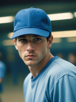 CHOKORE - Men Blue Lightweight Blank Washed Baseball Cap