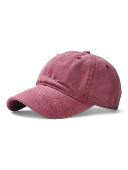 CHOKORE - Men Pink Lightweight Blank Washed Baseball Cap
