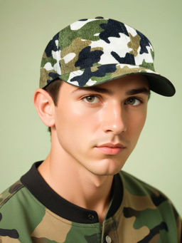 CHOKORE - Men White Versatile Camouflage Design Casual Cap