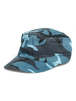 CHOKORE - Men Blue Camouflage Flat Top Cap