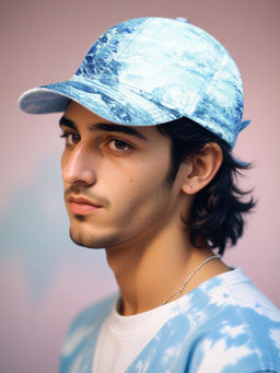 CHOKORE - Men Blue Tie-Dye Baseball Cap