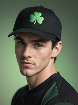 CHOKORE - Men Black Three-Leaf Clover Baseball Cap