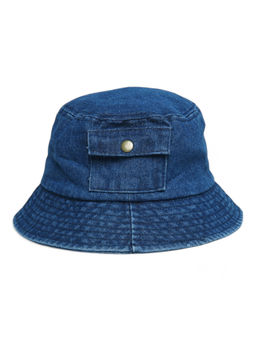 CHOKORE - Men Blue Denim Pocket Style Bucket Hat