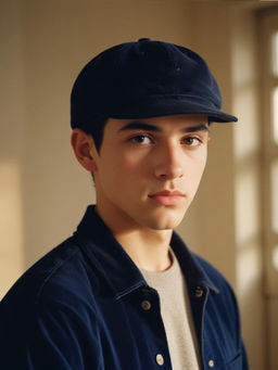 CHOKORE - Men Black Vintage American Style Corduroy Cap