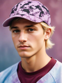 CHOKORE - Men Purple Tie-Dye Baseball Cap