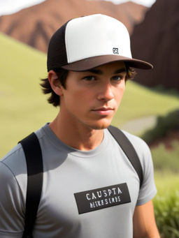 CHOKORE - Men Brown Soft Foam Front Mesh Baseball Cap