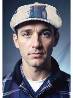 CHOKORE - Men Beige Spliced Ivy Cap