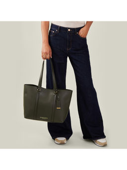 Accessorize London - Women Olive Alex Tote Bag