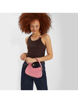 Accessorize London - Women Pink Curved Sling Bag