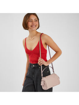 Accessorize London - Women Pink Utility Sling Bag