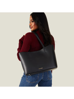 Accessorize London - Women Black Leo Tote Bag