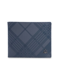 United Colors of Benetton - Men Cathair Grey Bi-Fold Leather Wallet