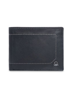 United Colors of Benetton - Men Galway Black Bi-Fold Leather Wallet