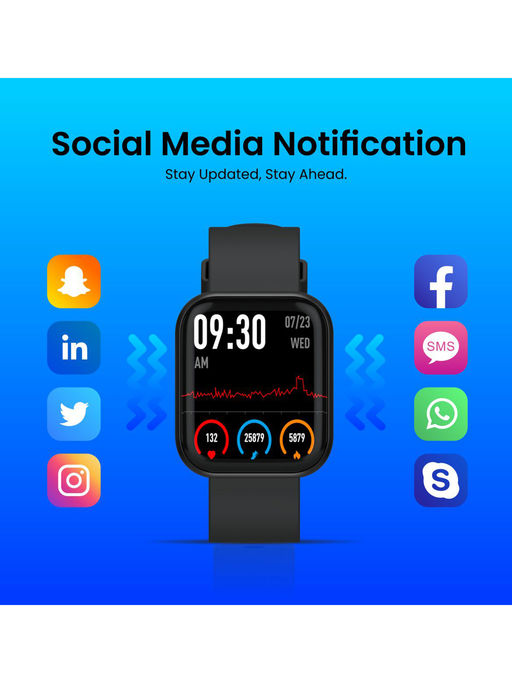 Buy Portronics Kronos X2 Smart Watch cm) Screen, Heart