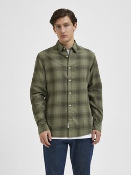 Selected - Green Check Full Sleeves Shirt
