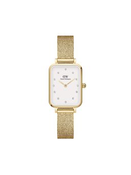 Daniel Wellington - Quadro Lumine Pressed Evergold 20x26mm White Dial Womens Gold Watch
