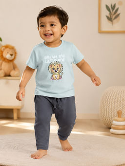 Bontots - Blue Kids Unisex Lyocell Cotton T-Shirt With Pyjama